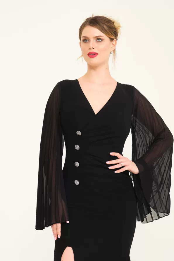siyah-kollari-piliseli-balik-abiye-elbise-18403